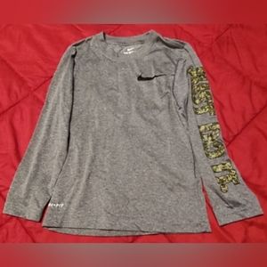 Kids Nike Long Sleeve Dri Fit Shirt